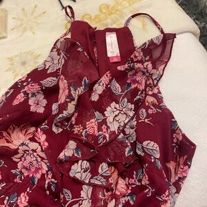 No Boundaries razor back floral dress